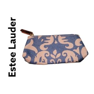 Estee Lauder Blue Cosmetic Bag Organizer Travel Pouch